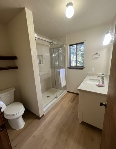 Young Bathroom Shower Remodel by MGD Construction
