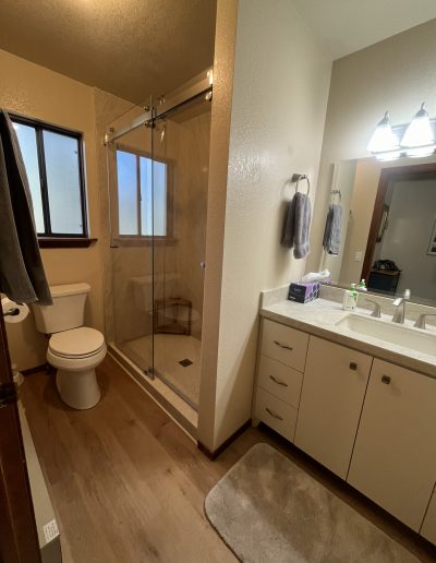 Young Bathroom Shower Remodel by MGD Construction